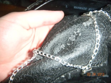 Cracking, low quality, fake leather.