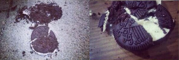 taeyeon baekhyun oreo smashing
